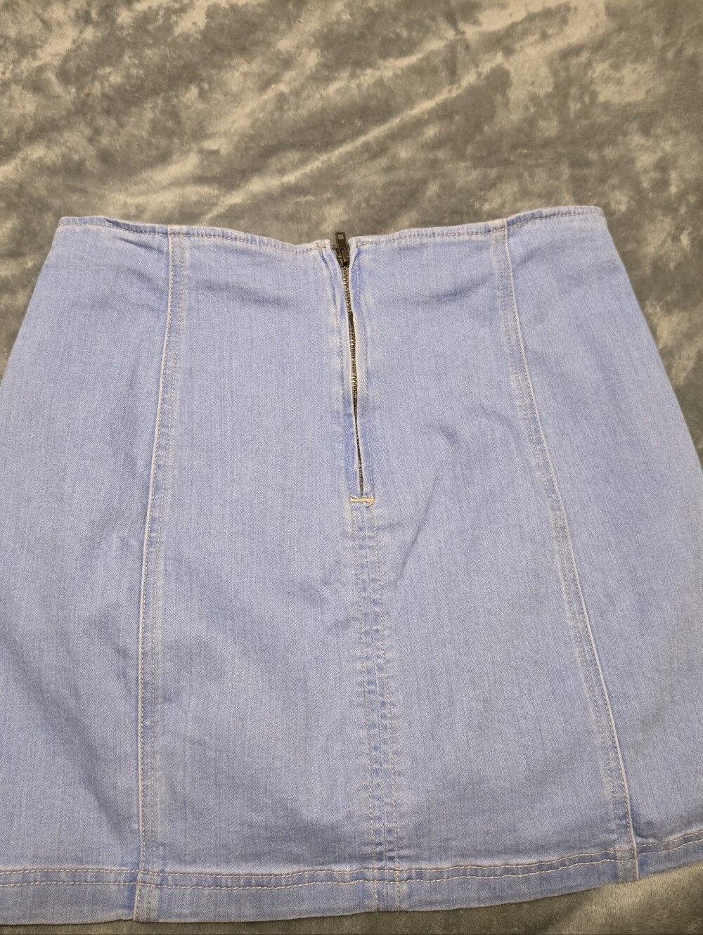 Kendall & Kylie Light Denim Mini Skirt